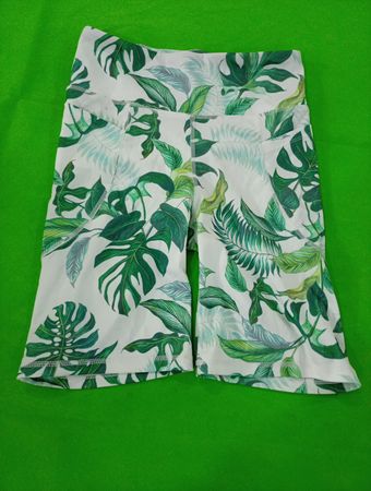 Bebe Sport Tropical Print Capri Pants