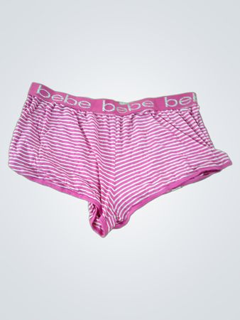 Bebe Sleepwear Pink Striped Shorts