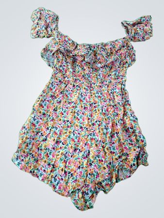 Floral Ruffled Romper