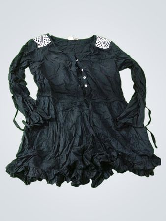 Black Ruffled Dress
