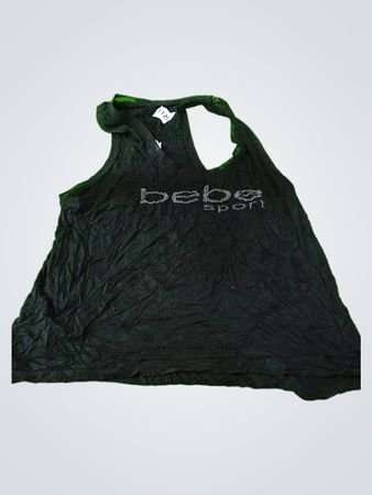 bebe sport black tank top