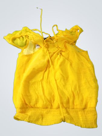 Bebe Yellow Sleeveless Top