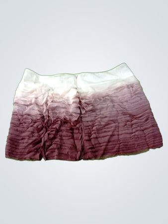 Bebe Ombre Ruffle Mini Skirt