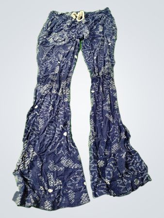 Blue Floral Pants