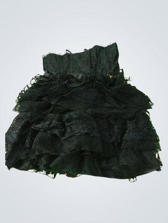 Black Ruffled Skirt
