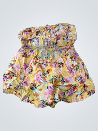 Yellow Floral Romper