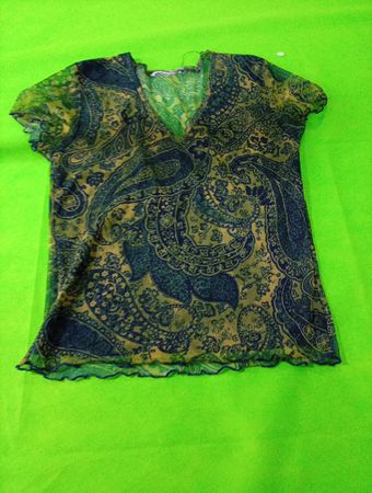 Blouse with Paisley Pattern