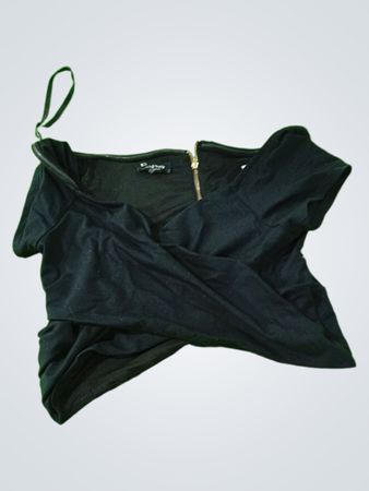Black Zippered Top