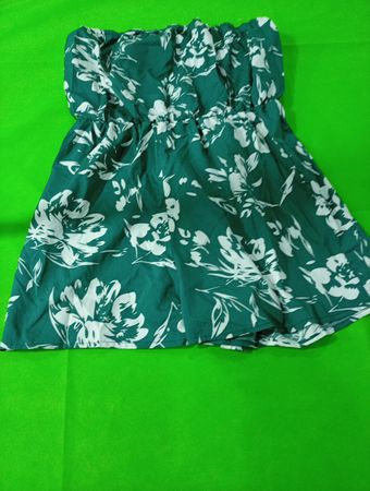 Green Floral Skirt
