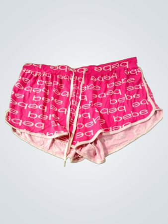 Bebe Logo Print Shorts
