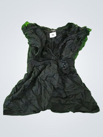 Bebe Black Ruffled Top