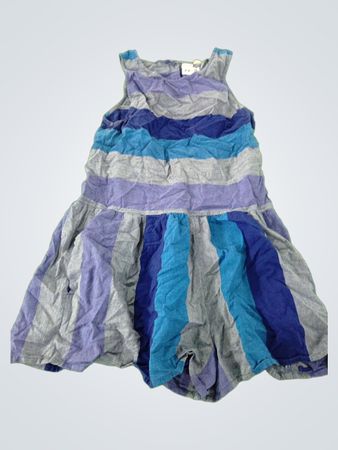 Roxy Blue Gray Stripe Dress