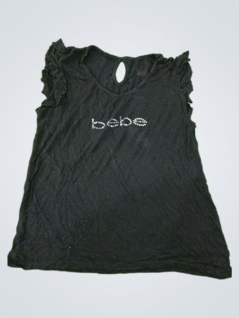 bebe Black Sleeveless Top