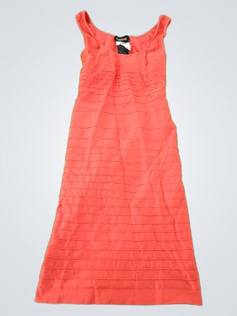 Bebe Coral Knit Bodycon Dress