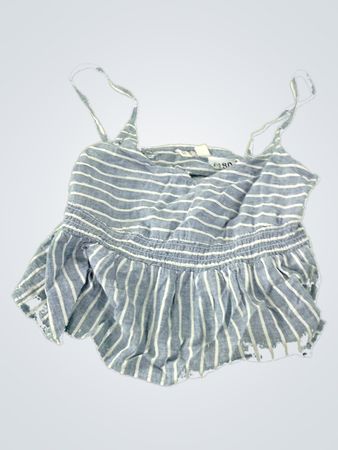 RXY Striped Ruffled Top