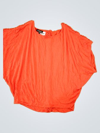Bebe Orange Dolman Sleeve Top