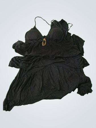 Black Ruffled Dress