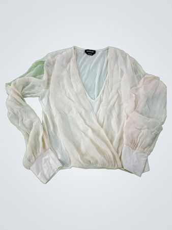 White Long-Sleeve Blouse