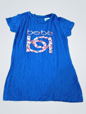 bebe Blue T-Shirt Dress