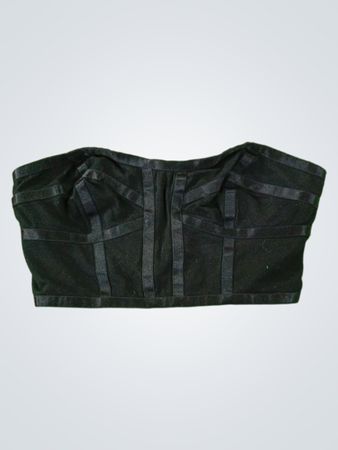 Bebe Black Corset Top