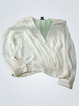 White Long-Sleeve Top