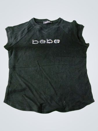 bebe Black Sleeveless Top