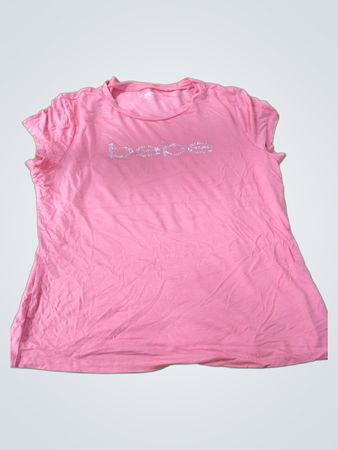 Pink T-Shirt with Rhinestone Logo