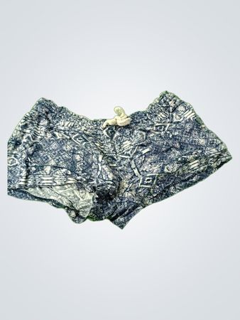 Blue Patterned Shorts