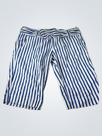 Blue and White Striped Pants