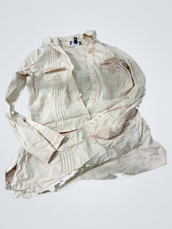 Bebe Long Sleeve Button-Up Shirt