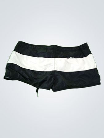Black and White Striped Shorts