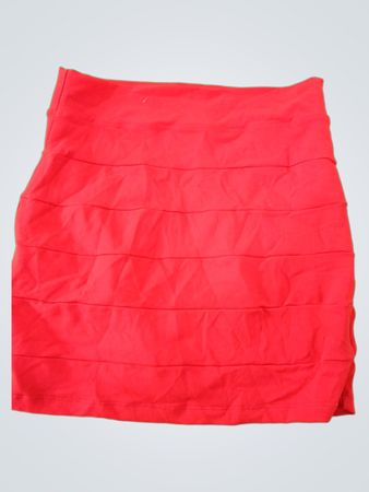 Bebe Red Mini Skirt