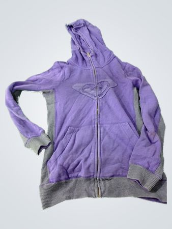 Purple Hoodie with Gray Accents