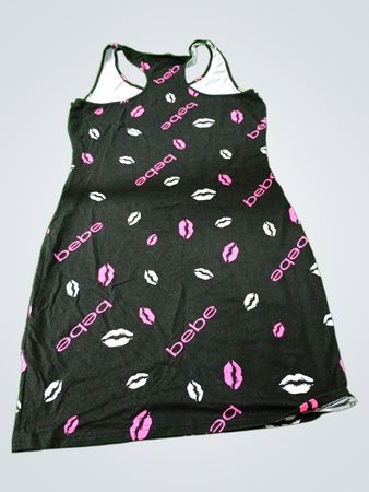 Bebe Graphic Print Mini Dress