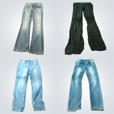 Distressed Light Blue Jeans