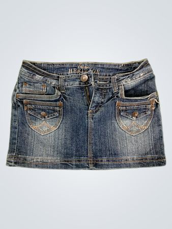 Urban Heritage Denim Mini Skirt