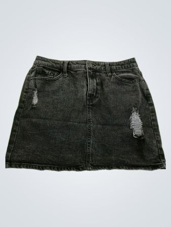 Mossimo Supply Co. Distressed Denim Mini Skirt