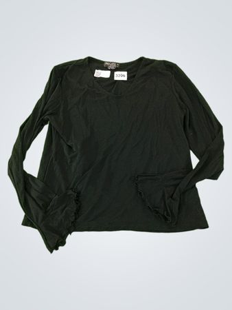 Style Co Black Long Sleeve V-Neck Top
