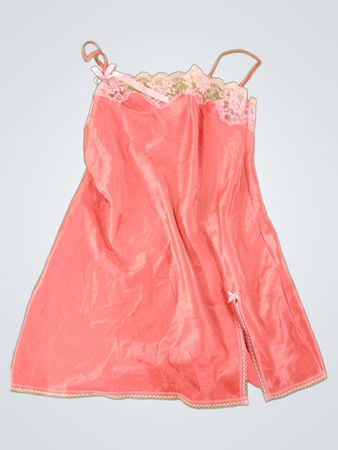 Victorian Secret Angels Pink Lace Trim Slip Dress