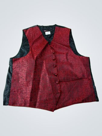 Perry Ellis America Red and Black Vest