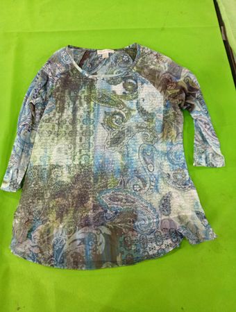 christopher & banks Paisley Print Tunic Top