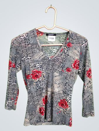 Karen Kane Lifestyle Floral Print V-Neck Top