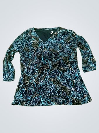 Long sleeve printed top
