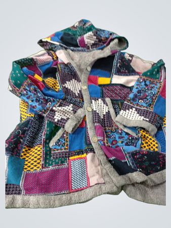 Patchwork Hooded Jacket