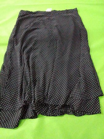 Black polka dot skirt