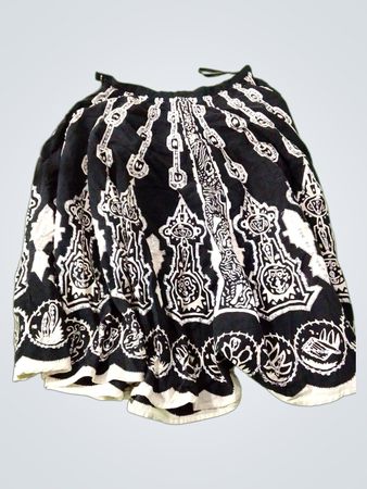 Mix Nouveau Black and White Patterned Skirt