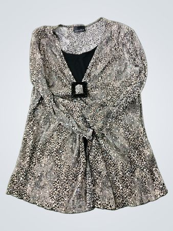 Brittany Blake Women's Sequined Long Sleeve Top