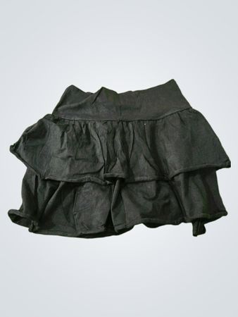 Black Ruffled Skirt