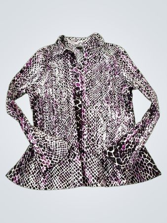 East 5th Women's Snake Print Button Down Shirt