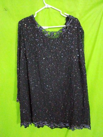 CANDLELIGHT Champagne Beaded Tunika